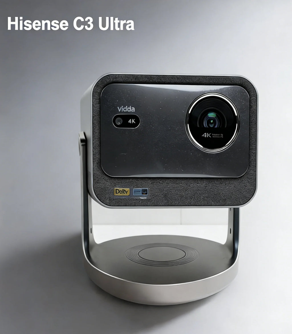 2026 New Bright Version Hisense C3 Ultra | 3200ANSI 4K UHD Triple Laser DLP Portable 3D Ready Home Theater Projector
